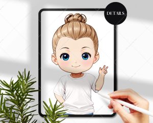 Chibi Boys Hairstyles Clipart