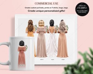 Mix Long Dresses Clipart