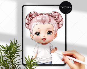 Chibi Hair for Baby Clipart