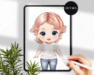 Chibi Baby Hairstyles Clipart