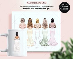 Bride Dresses Clipart