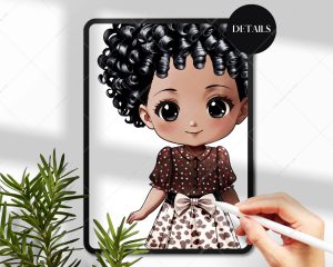 Chibi Little Girls Clothes Clipart