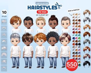 Chibi Men’s Hairstyles