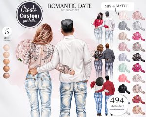 Romantic Date Clipart