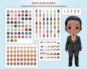 Chibi Groomsman Clipart