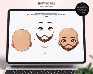 Men Face Creator Clipart