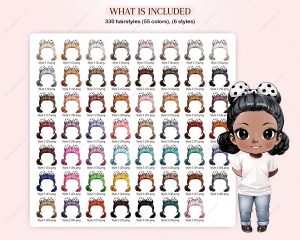 Fancy Chibi Hair Clipart