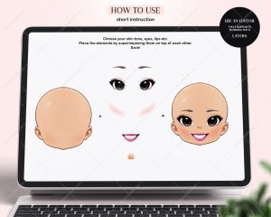 Woman Face Creator Clipart