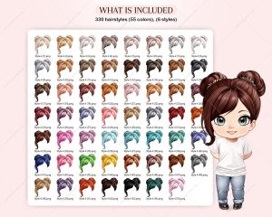 Fancy Chibi Hair Clipart