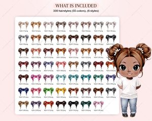 Fancy Chibi Hair Clipart