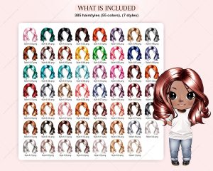 Casual Chibi Hair Clipart