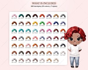 Short Chibi Hair Clipart