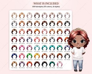 Fancy Chibi Hair Clipart