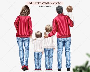 Big Winter Family Clipart