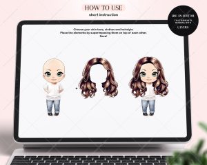 Long Chibi Hair Clipart