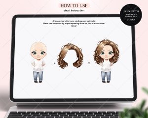 Casual Chibi Hair Clipart