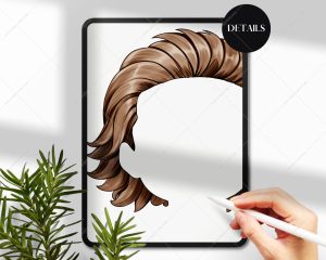 Elegant Hairstyles for Chibi Boys Clipart