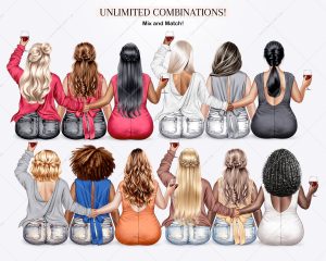 Curvy Girls Clipart