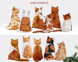 Orange Cats Clipart