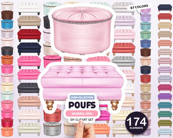 Poufs Clipart