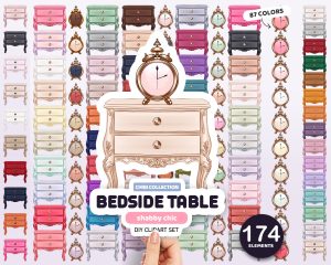 Bedside Table Clipart