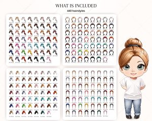 Mix Chibi Hair Clipart