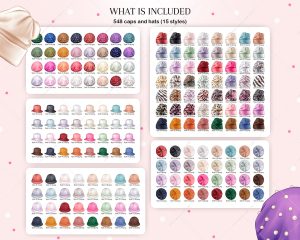 Caps and Hats Clipart