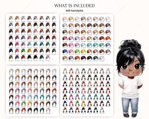 Mix Chibi Hair Clipart