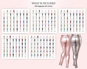 Tops and Leggings Clipart - Image 2