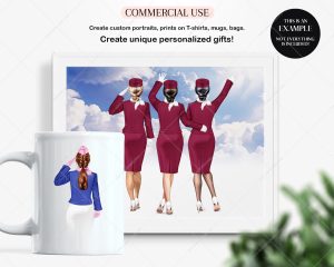 Stewardess Clipart