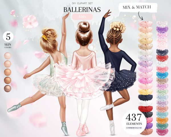 Ballerinas Girls Clipart