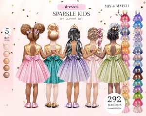 Sparkle Kids Clipart