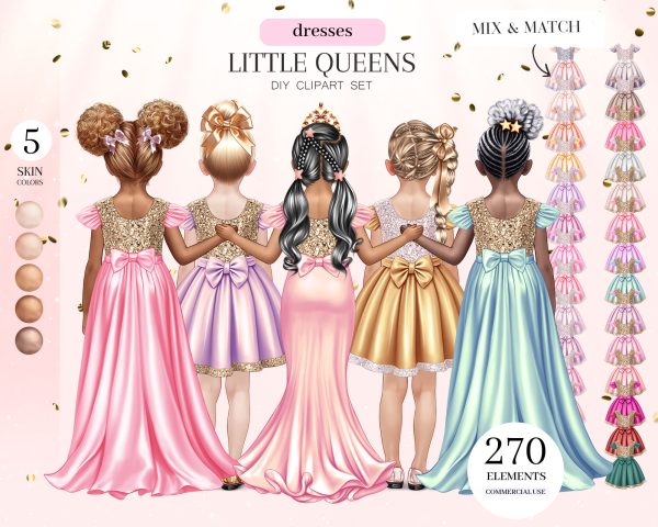 Little Queens Clipart