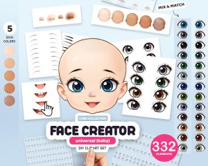 Baby Face Creator Clipart