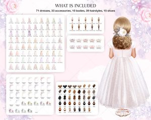 First Communion Girls Clipart - Image 2