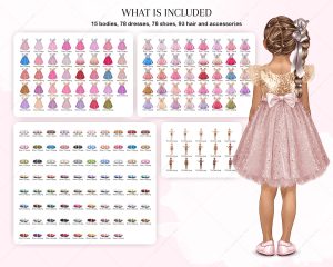 Little Princesses Clipart - Image 2