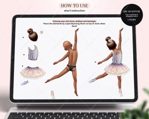 Little Ballerinas Clipart - Image 2