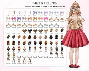 Little Princesses Clipart - Image 3