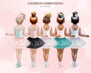 Little Ballerinas Clipart - Image 4