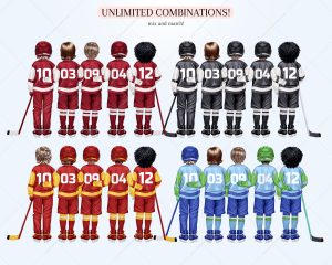 Hockey Kids Clipart - Image 3