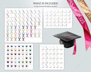 Graduation Girls Clipart - Image 5