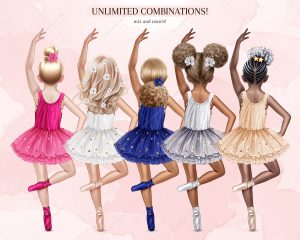 Little Ballerinas Clipart - Image 5