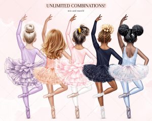 Ballerinas Girls Clipart - Image 3