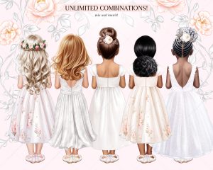 First Communion Girls Clipart - Image 4