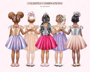 Little Princesses Clipart - Image 5