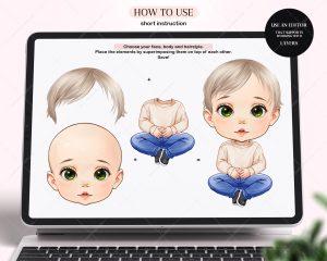 Chibi Baby Faces Clipart - Image 5