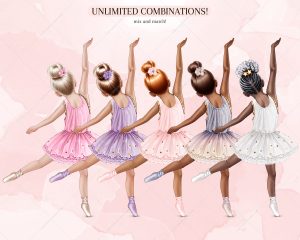 Little Ballerinas Clipart - Image 3