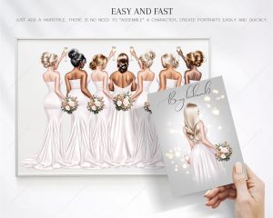 Pearly Bridesmaids Clipart - Image 7