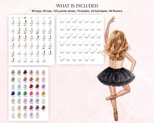 Little Ballerinas Clipart - Image 8