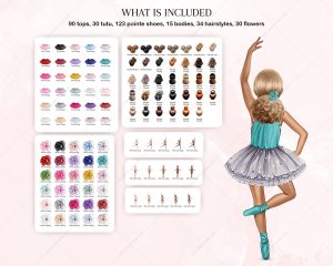 Little Ballerinas Clipart - Image 6